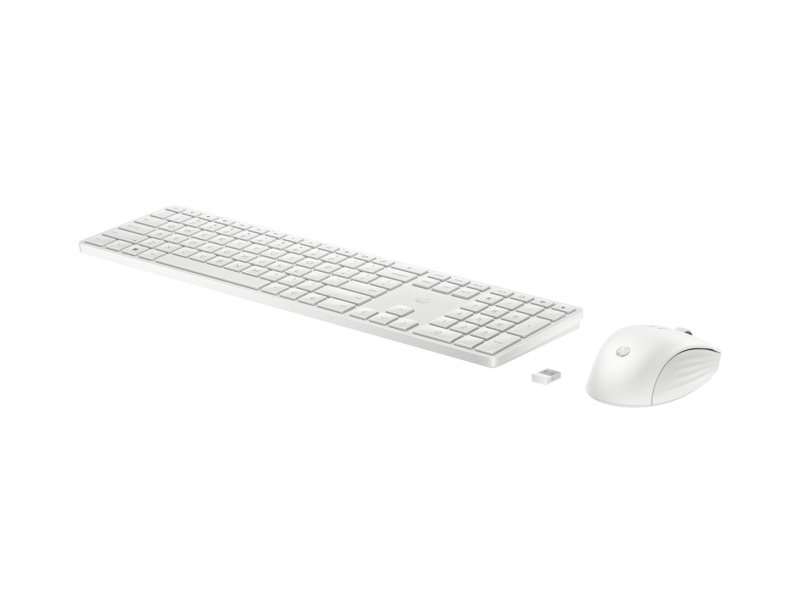 HP Zestaw bezprzewodowy myszy i klawiatury HP 650 - biały